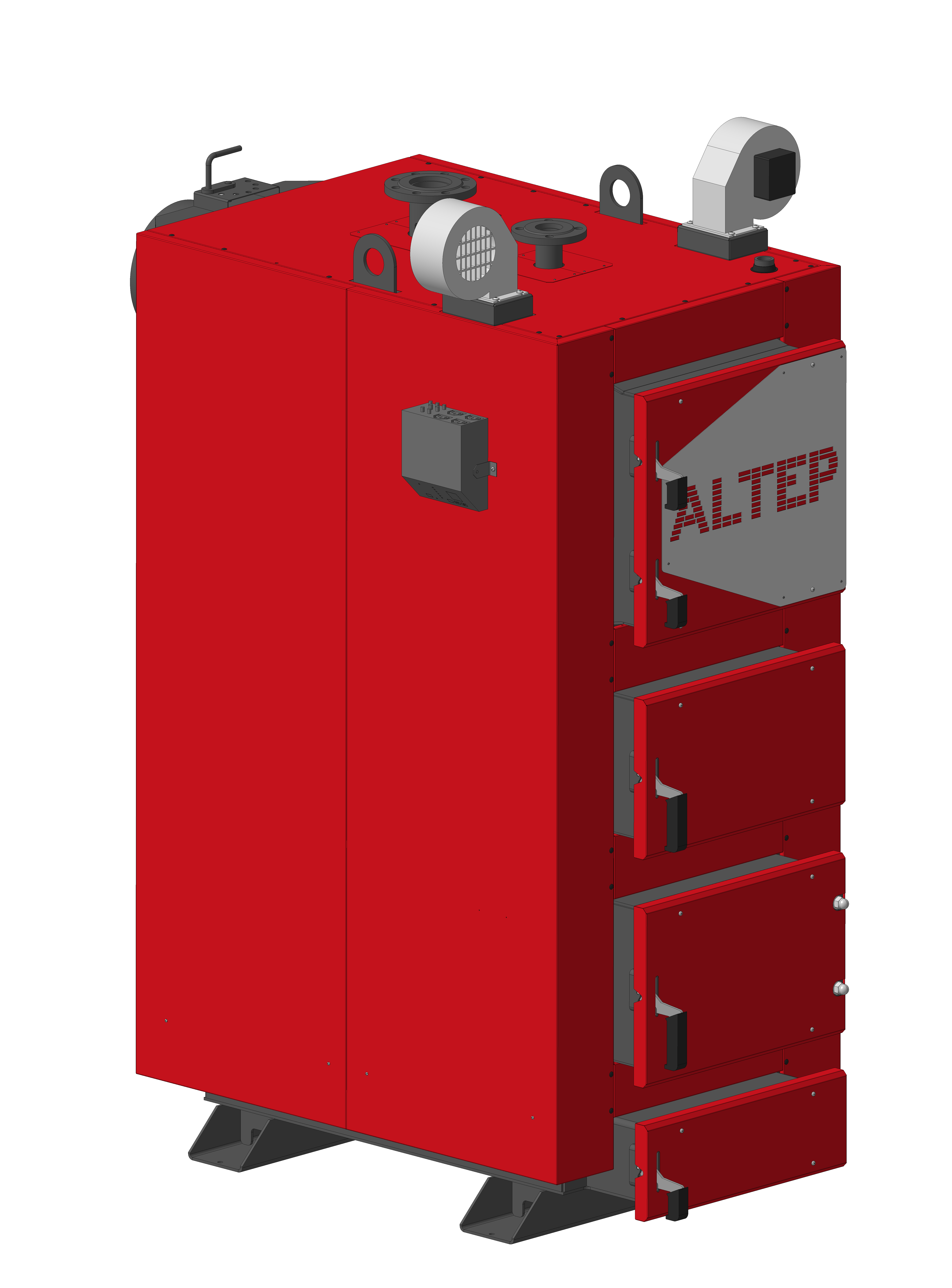Котел опалювальний твердопаливний водогрійний "ALTEP" KT-2E-N-150 кВт (DUO UNI Plus комплект)